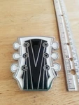 Neck Head Tuning Keys Black And White Belt Buckle Music, Guitarist, Fan .. Fixed Price $8.00.