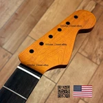 Vintage 21 Fret Roasted Maple Rosewood Strat Neck Satin Fits Fender Body VSR1. Fixed Price $129.00.