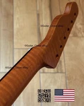 Sale Roasted Flame Maple Rosewood Neck Telecaster Fits Fender Warmoth TR024. Fixed Price $169.00.
