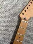 22 Frets Canadian Roasted Maple S-style Electric Guitar Neck 9.5" Bone Nut Satin. Fixed Price $59.24.
