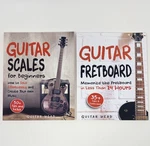 Lot Of 2 Guitar Head Beginner Books: Scales & Fretboard Euc!. Fixed Price $24.00.