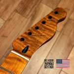 Roasted Flame Maple Neck Satin Telecaster Fits Warmoth & Fender TM2G. Fixed Price $209.00.