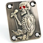 Bronze Skeleton Top Guitar Bass Neck Plate Fit Jackson,dean,washburn,esp Ltd,eko. Fixed Price $28.99.