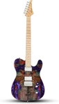 Leo Jaymz Electric Guitar Purple 24-FRET Dual Humbuckers Fixed Bridge Gloss Top. Fixed Price $281.52.