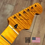 12 Radius Flame Maple Strat Neck Gloss Fits Fender Warmoth Telecaster Body Fsmk. Fixed Price $199.00.