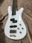 Warwick Rockbass Streamer LX4 Used Carolina Body Maple Neck White W/soft Case. Fixed Price $643.99.