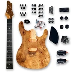 Bexgears Diy 7 String Electric Guitar Kits Burl Poplar Veener Top Okoume Body. Fixed Price $189.99.