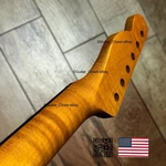12 Radius Flame Maple Rosewood Stainless Fret Tele Neck Fits Warmoth Ftra. Fixed Price $189.00.