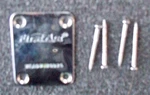 First Act Chrome Neck Plate With Screws For Guitar Bass Logo. Fixed Price $5.00.
