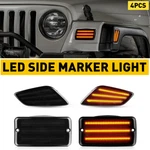 4X Smoke Bumper Side Signal Fender Marker Lights For 1997-2006 Jeep Wrangler Tj. Fixed Price $26.99.