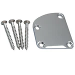 Guitar Neck Plate Chrome Curved Joint Electric P.... Fixed Price $17.09.