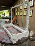Blueberry Handmade Carved Wood Stand Floral Four Pre-order 60 Day. Fixed Price $385.00.