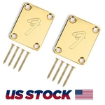 2X Electric Guitar Neck Plate Compatible With Strat Tele Style W/screws Gold. Fixed Price $13.59.
