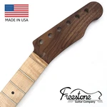 Guitar Neck- Curly Maple On Black Walnut 24.75" Style- Fits Fender Telecaster. Fixed Price $219.00.