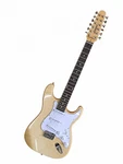 Guitars-new Natural Flamed Maple Top Double Cut 12 String Electric. Fixed Price $166.25.