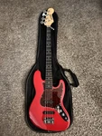 Ammoon 4-STRING Solid Body Red Electric Bass Guitar Right-handed W/ Gig Bag. Fixed Price $135.00.