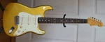 Fender Japan ST-62 Stratocaster Vintage Reissue Shoreline Gold Very Rare Color. Fixed Price $1250.00.
