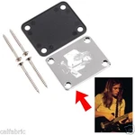 Custom Engraved Chrome Plated Guitar Neck - 4 Hole Fender Style. Fixed Price $29.99.