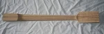Model 423 Bass Neck Blank-- 5 Piece Laminated Flamed Maple/ Walnut For String. Fixed Price $225.00.