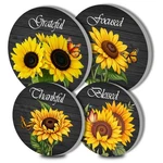 Electric Stove Burner Covers, Sunflower And Butterfly Set Of 4 Round Bu.... Fixed Price $25.91.