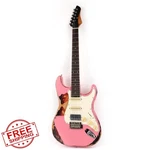 Fojill FSTR-60 Roasted Maple Neck Guitar Fingerboard Elm Body Pink. Fixed Price $187.99.