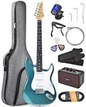 Electric Guitar Complete Kit Maple Neck Sss Pickups Teal Leo Jaymz Portable. Fixed Price $179.99.