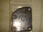Ovsal R-1001-FS-BK Engraved Electric Guitar 4 Bolt Curved Joint Neck Plate. Fixed Price $8.99.
