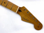 Real Pics Fender Strat Neck Roasted Maple 22 Jumbo Frets 12" Radius Flat Oval. Fixed Price $499.99.