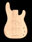 Custom Order Body, 5 String P-style Bass, Fits Warmoth Deluxe Neck. Fixed Price $140.00.