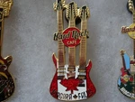 Hard Rock Cafe Pin Niagara Falls Canada Canadian Flag Triple Neck Guitar 2001. Fixed Price $19.00.