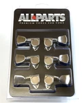 Allparts Chrome 3X3 Full Size Keystone Button Guitar Tuners/machines TK-0777-010. Fixed Price $39.00.