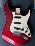 Fender Squier Affinity Stratocaster Guitar Body Deep Red Metallic. Fixed Price $168.00.
