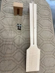 Acoustic Parlor Neck Blank Model P12 Medium Flamed Maple Fret /25.4 Scale. Fixed Price $139.95.