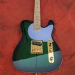 Electric Guitar Green Tl Maple Neck Solid Body Fretboard Golden Hardware. Fixed Price $376.00.