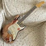 Solid Vintage Relic St Electric Guitar Sss Pickup Rosewood Fretboard Maple Neck. Fixed Price $252.00.