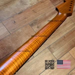 Roasted Flame Maple Rosewood Stratocaster Neck Fits Warmoth & Fender SR2L. Fixed Price $209.00.