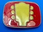 Electric Guitar Head Stack Neck Tuning Keys Red & Cream Color Belt Buckle. Fixed Price $8.99.