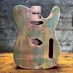 Warmtone Custom Guitars Relic Tele Style Body Old Red Cedar Nitro. Fixed Price $300.00.