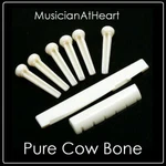 Musicianatheart Bone Nut, Saddle & Pin Set For Epiphone Acoustic Guitar Usa Ship. Fixed Price $34.99.