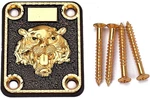 Alnicov Guitar Neck Plate Engraved Animal Head Pattern For El. Fixed Price $13.20.