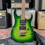 Ibanez RG370 Resincast Body Flame Maple Gravure Mij Fujigen Green - 1994. Fixed Price $799.99.