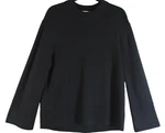 New, & Other Stories 100% Wool Tunic Sweater Crew Neck In Black Size M #S8139. Fixed Price $71.99.