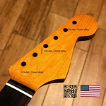 Vintage 21 Fret Roasted Maple Rosewood Strat Neck Satin Fits Fender Body VSR4. Fixed Price $129.00.