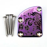 Stainless Steel Engraved Electric Guitar Neck Plate 4-BOLT Curved Joint .... Fixed Price $23.72.