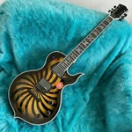 Charcoal Burst Buzzsaw Audio Grail Electric Guitar Hh Pickups Black Hardware. Fixed Price $259.00.