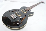 Ibanez AB100 Black Single-cutaway Semi-acoustic Bass Guitar, 1990. Fixed Price $695.00.