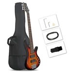 Glarry 44" Gib Electric Bass Guitar Right Handed 5 String Fingerboard School. Fixed Price $80.99.