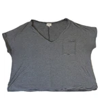 Pst By Project Social Striped V-neck Pocket Tee Women's Xl. Fixed Price $18.00.