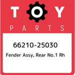 66210-25030 Toyota Fender Assy, Rear NO.1 Rh 6621025030, New Genuine Oem Part. Fixed Price $58.58.