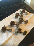 Grover Sta-tite Guitar Tuners Lot, 6 Bass Side, Nickel, Bushings, Circa 1940S. Fixed Price $175.00.